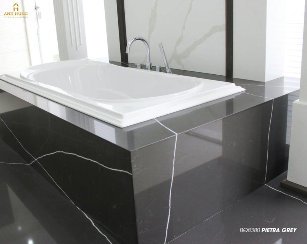 Mẫu đá ốp bồn tắm VICOSTONE PIETRA GREY BQ8446 